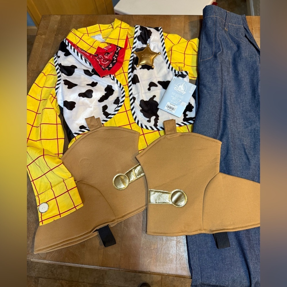 Disney Pixar Toy Story Woody Halloween Cowboy Costume Youth 10-12 BRAND NEW
